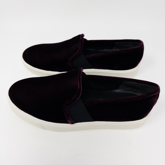 Vince Blair Oxblood Loafer Slip On Sneaker Velvet US 5 EU 35 - Picture 3 of 6